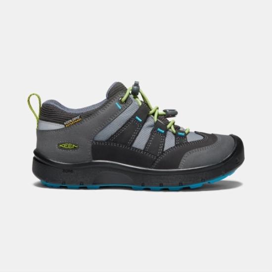 Kids' Keen Hikeport Waterproof Sneakers Black Grey Green | JPS-798254