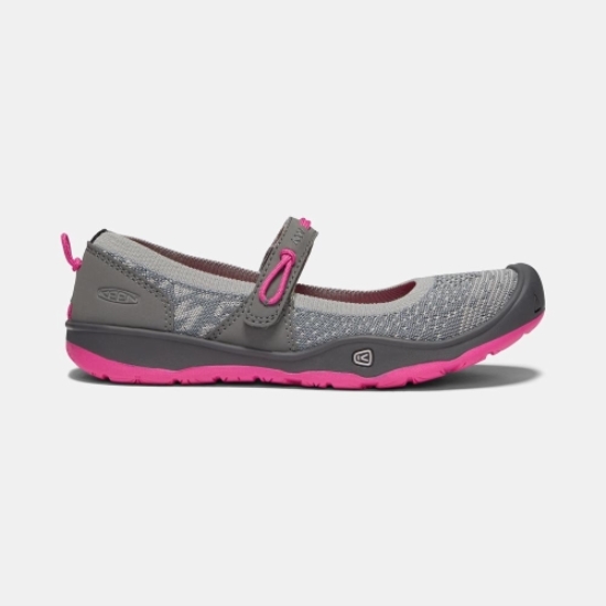 Kids' Keen Moxie Mary Jane Shoes Grey Fuchsia | GRS-395814