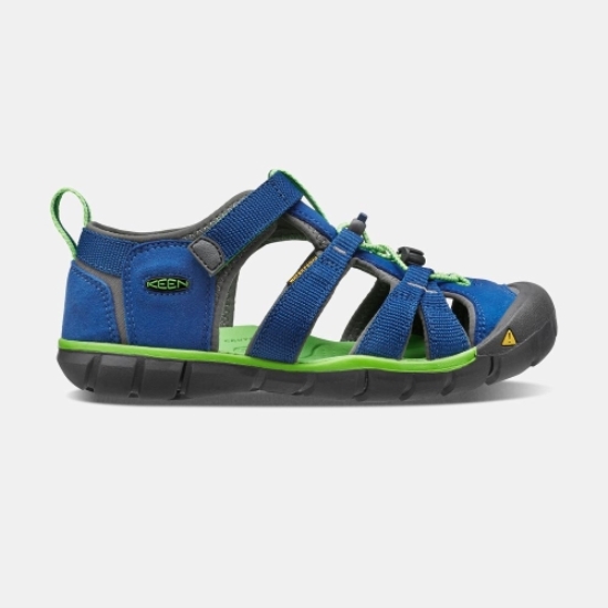 Kids' Keen Seacamp II Cnx Sandals Blue Green | XHJ-045631