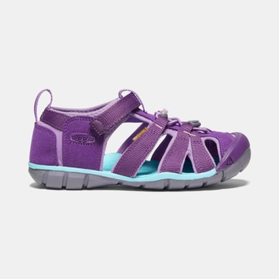 Kids' Keen Seacamp II Cnx Sandals Purple | CWQ-196487