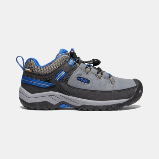 Kids' Keen Targhee Waterproof Hiking Shoes Grey Blue | FDY-048321