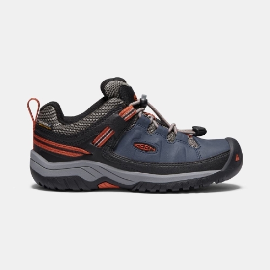 Kids' Keen Targhee Waterproof Hiking Shoes Navy Black | IBF-032469