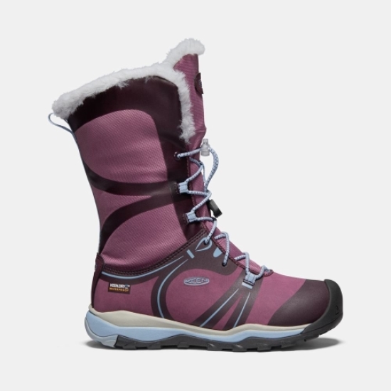 Kids' Keen Terradora Winter Waterproof Winter Boots Purple | DJR-350284