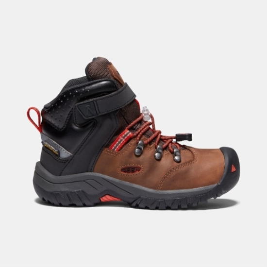 Kids' Keen Torino II Waterproof Snow Boots Brown Black | EZV-457638