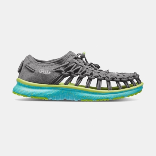 Kids' Keen Uneek O2 Uneek Sandals Grey Green | LVS-396548