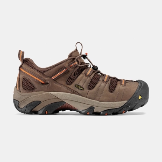 Men's Keen Atlanta Cool Steel Toe Work Shoes Brown | ZCH-274065