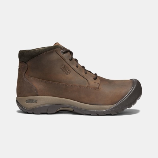 Men's Keen Austin Casual Waterproof Boots Brown | XAO-207341