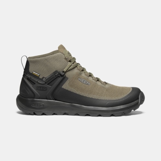 Men's Keen Citizen Evo Mid Waterproof Boots Olive Black | TIQ-025849