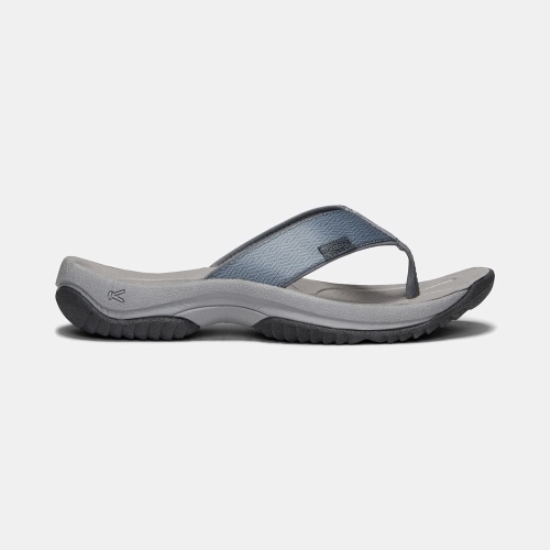 Men's Keen Kona Flip II Flip-Flops Blue Grey | XDK-718506