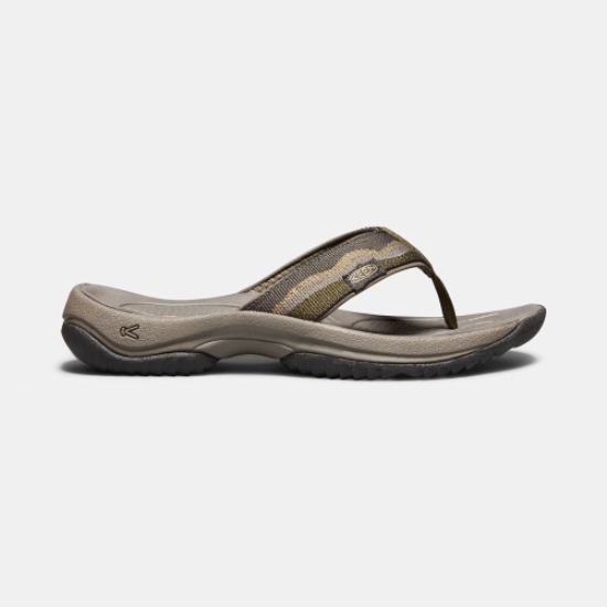 Men's Keen Kona Flip II Flip-Flops Dark Olive | FVB-134729