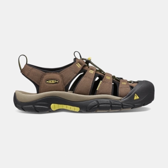 Men's Keen Newport H2 Hiking Sandals Brown Black | GYU-302971