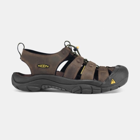 Men's Keen Newport Sandals Chocolate Black | XNW-517032