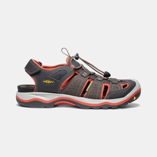 Men's Keen Rialto II H2 Hiking Sandals Brown Orange | USM-071935