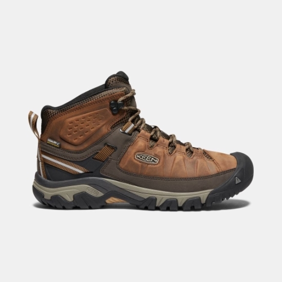 Men's Keen Targhee III Waterproof Mid Hiking Boots Brown | TNO-704319