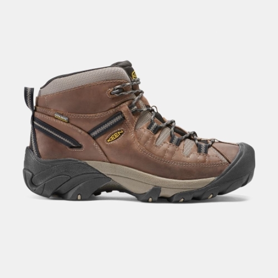 Men's Keen Targhee II Waterproof Mid Hiking Boots Brown | LEA-875036