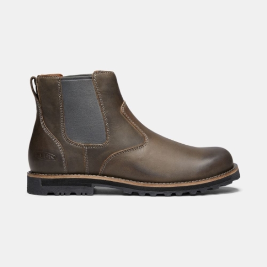 Men's Keen The 59' Chelsea Boots Dark Brown | CVE-516270