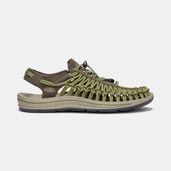 Men's Keen Uneek Sandals Olive | IED-437295