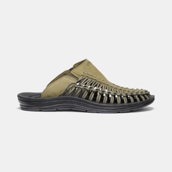 Men's Keen Uneek Uneek Sandals Olive | UAD-912470