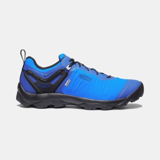 Men's Keen Venture Waterproof Hiking Shoes Blue | XAS-052371