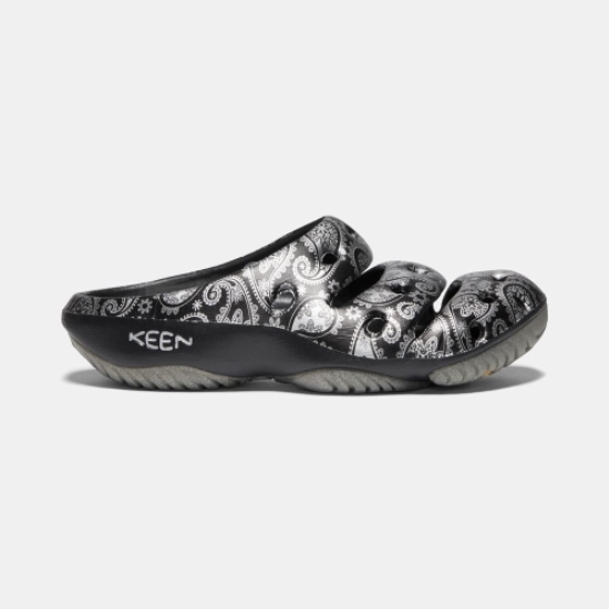 Men's Keen Yogui Arts Sandals Black Silver | GXT-920837