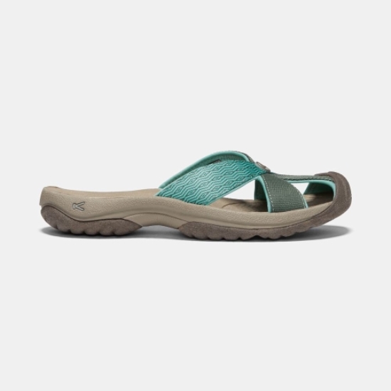 Women's Keen Bali Beach Closed-toe Sandals Green | YXN-478259