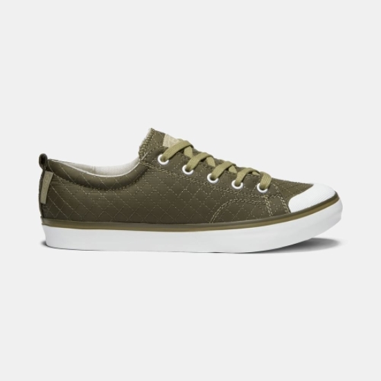 Women's Keen Elsa II Quilted Sneakers Olive | NFW-153762