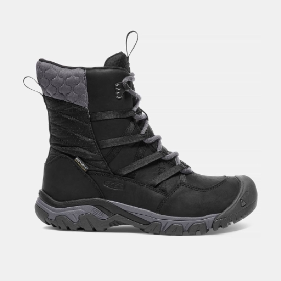 Women's Keen Hoodoo III Lace Up Winter Boots Black | ODX-967351