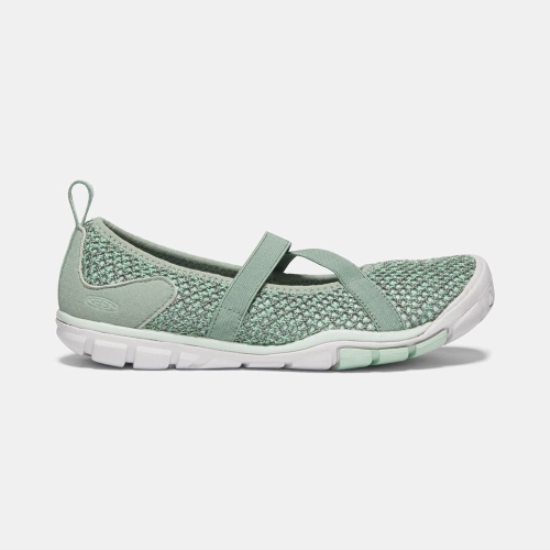 Women's Keen Hush Knit Mary Jane Shoes Light Green | FOI-157698