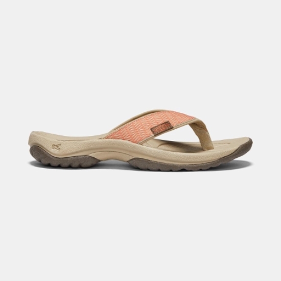 Women's Keen Kona Flip II Flip-Flops Orange Khaki | GQM-637801