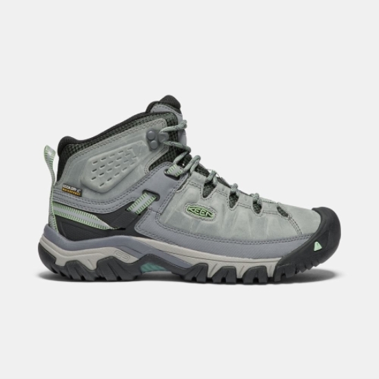 Women's Keen Targhee III Waterproof Mid Hiking Boots Light Green | DQE-943802