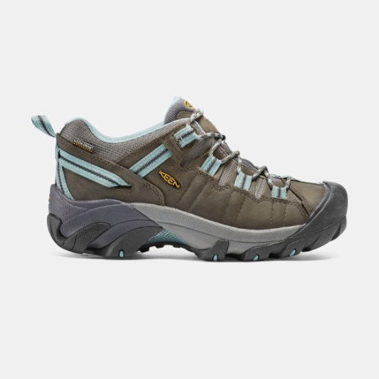 Women's Keen Targhee II Waterproof Hiking Shoes Black Olive Blue | LRZ-728940