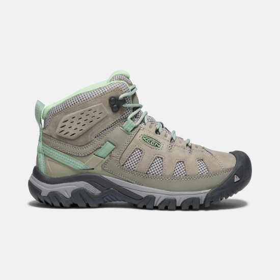 Women's Keen Targhee Vent Mid Hiking Boots Light Green Turquoise | FCT-826150