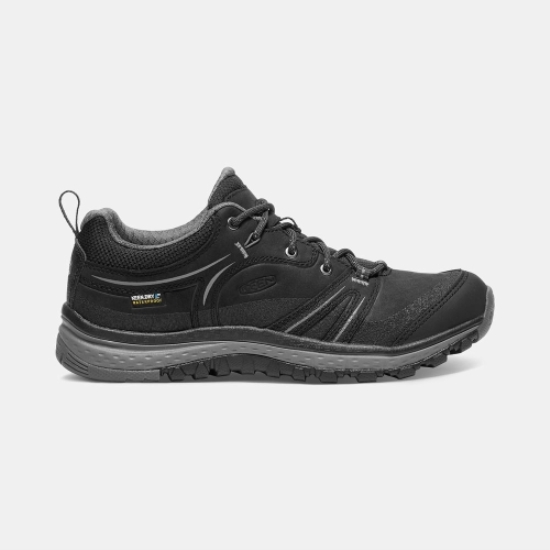 Women's Keen Terradora Leather Waterproof Hiking Shoes Black | XZY-685037