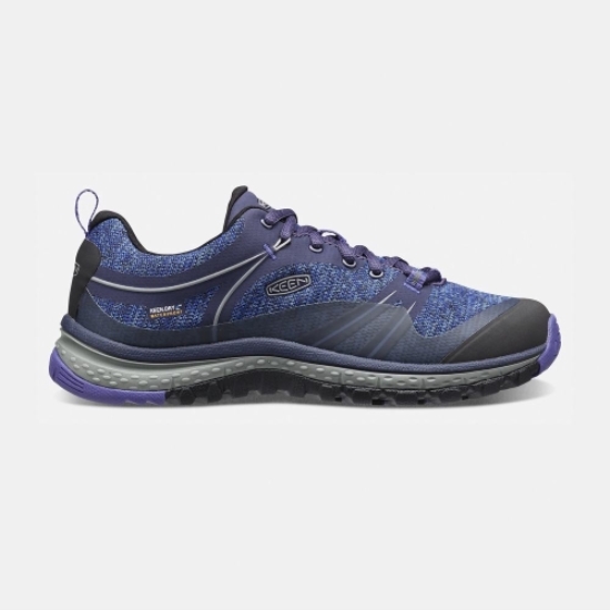 Women's Keen Terradora Waterproof Hiking Shoes Navy | XEL-256934