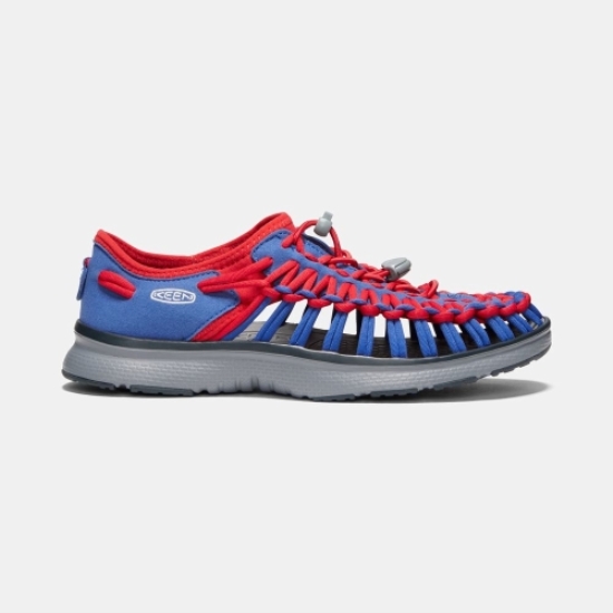 Women's Keen Uneek O2 Uneek Sandals Blue Red | HPK-234671