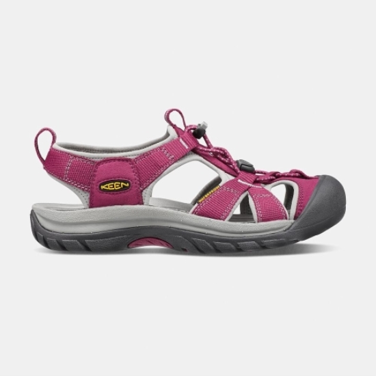 Women's Keen Venice H2 Sandals Red Grey | IME-185342