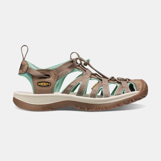 Women's Keen Whisper Hiking Sandals Brown Turquoise | ZPY-380745