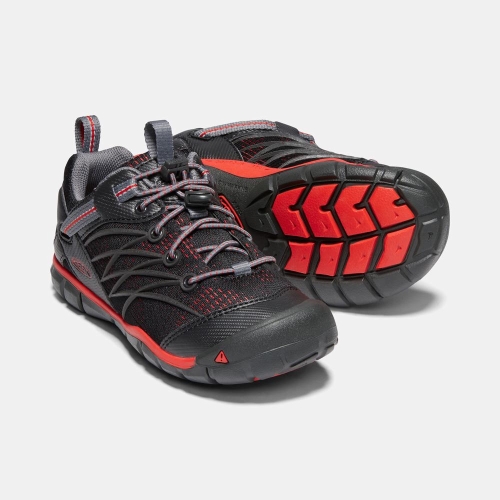 Kids' Keen Chandler Cnx Hiking Shoes Black Red | WSU-219583