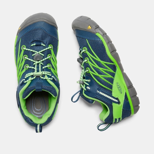 Kids' Keen Chandler Cnx Hiking Shoes Navy Green | WQL-340127