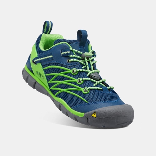 Kids' Keen Chandler Cnx Hiking Shoes Navy Green | WQL-340127