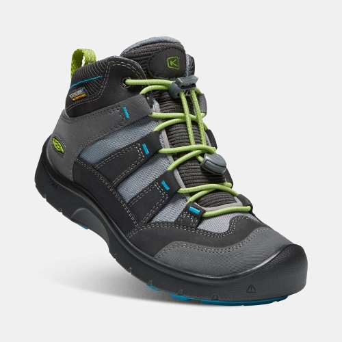 Kids' Keen Hikeport Waterproof Mid Hiking Boots Black Green | AHC-652843