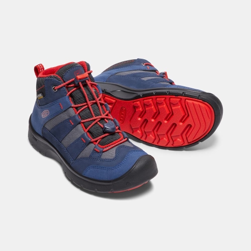 Kids' Keen Hikeport Waterproof Mid Hiking Boots Blue Red | GWV-429135