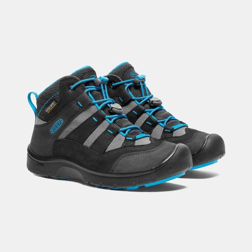 Kids' Keen Hikeport Waterproof Mid Hiking Boots Black Blue | LQO-296548