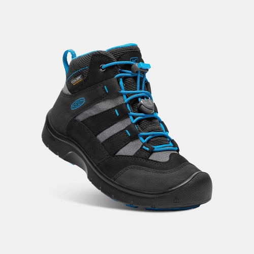 Kids' Keen Hikeport Waterproof Mid Hiking Boots Black Blue | LQO-296548