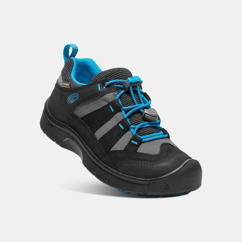 Kids' Keen Hikeport Waterproof Sneakers Black Blue | TED-178302