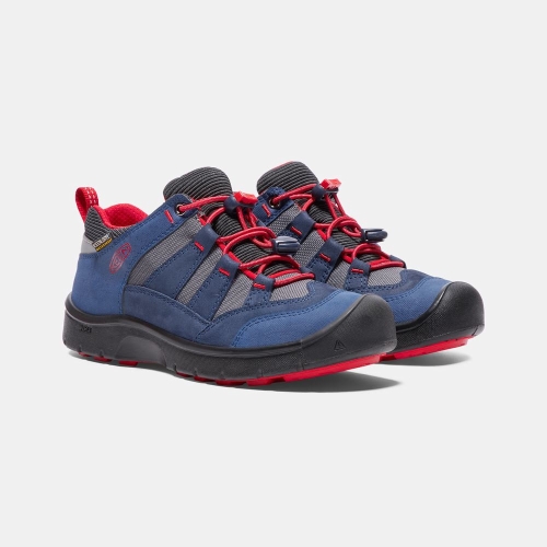 Kids' Keen Hikeport Waterproof Sneakers Blue Red | UHB-705831