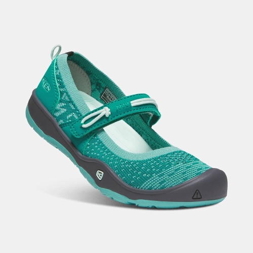 Kids' Keen Moxie Mary Jane Shoes Green Grey | DOG-856037