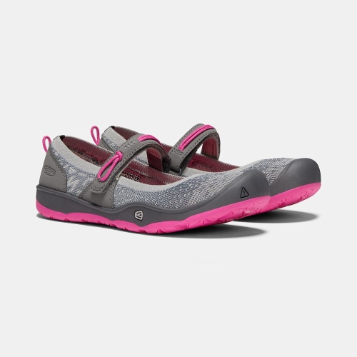 Kids' Keen Moxie Mary Jane Shoes Grey Fuchsia | GRS-395814