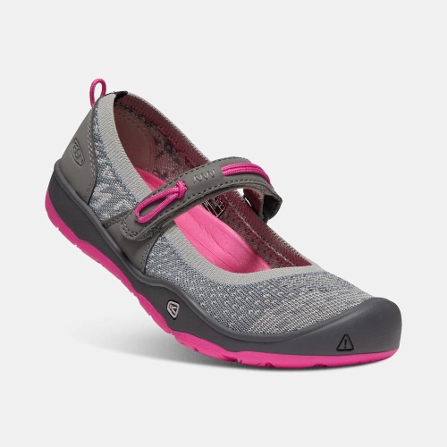 Kids' Keen Moxie Mary Jane Shoes Grey Fuchsia | GRS-395814