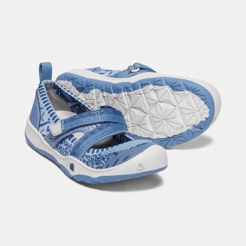 Kids' Keen Moxie Sport Mj Mary Jane Shoes Blue White | LCE-750239